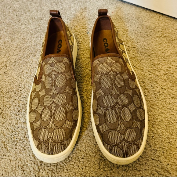 Coach Logo Slip On Sneakers C115 Size 9B - Picture 4 of 10
